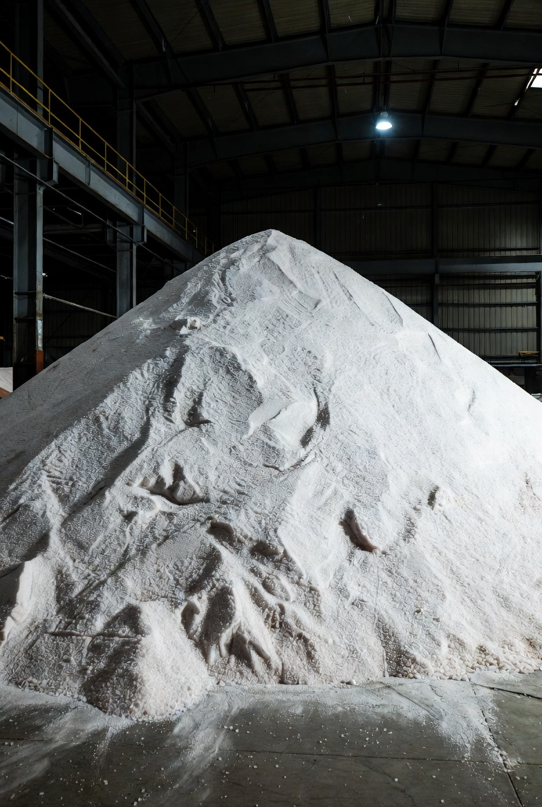 Sól drogowa — pryzmy certyfikowanej soli z antyzbrylaczem